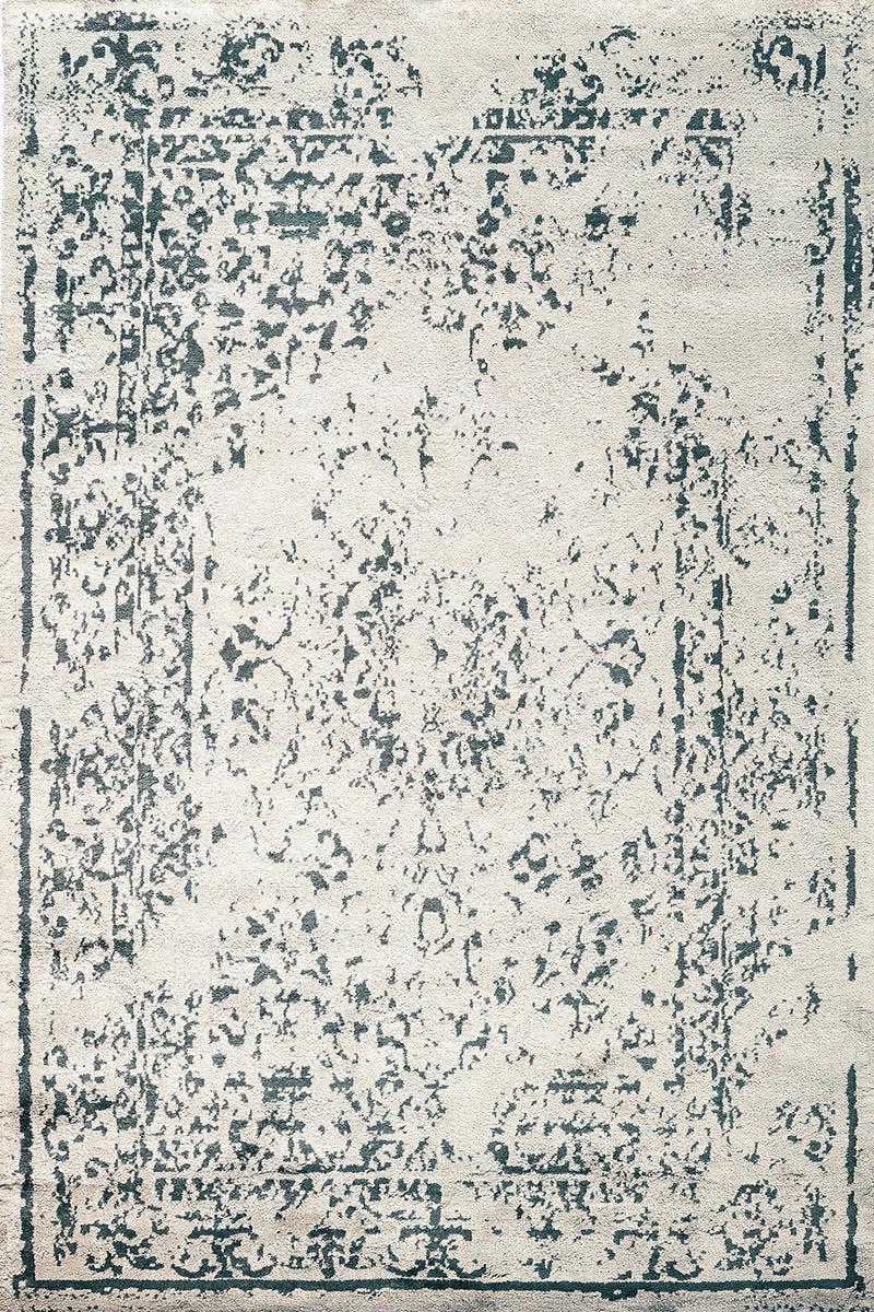 toulemonde bochart Mirage Silver Tapis gris en viscose
