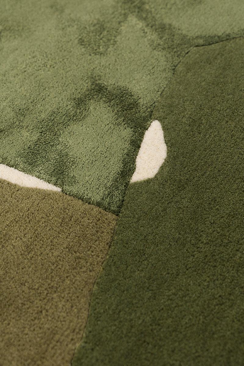 Toulemonde Bochart Muse Kaki Tapis Kaki En Laine Et Viscose