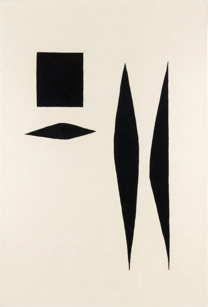 toulemonde bochart Nanquim Blanc Tapis blanc en laine