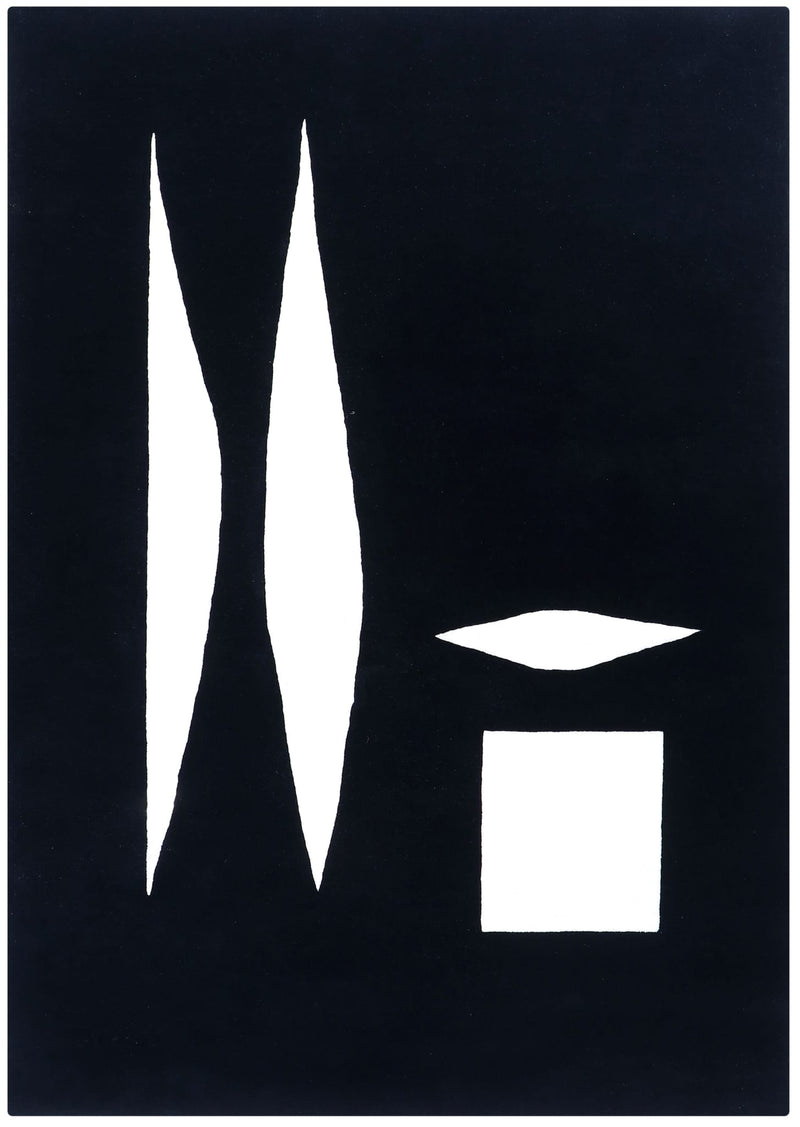 toulemonde bochart Nanquim Noir Tapis noir en laine