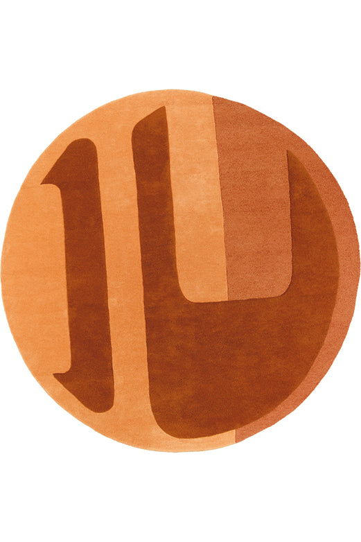 toulemonde bochart Nucleus Noisette Tapis brun en laine