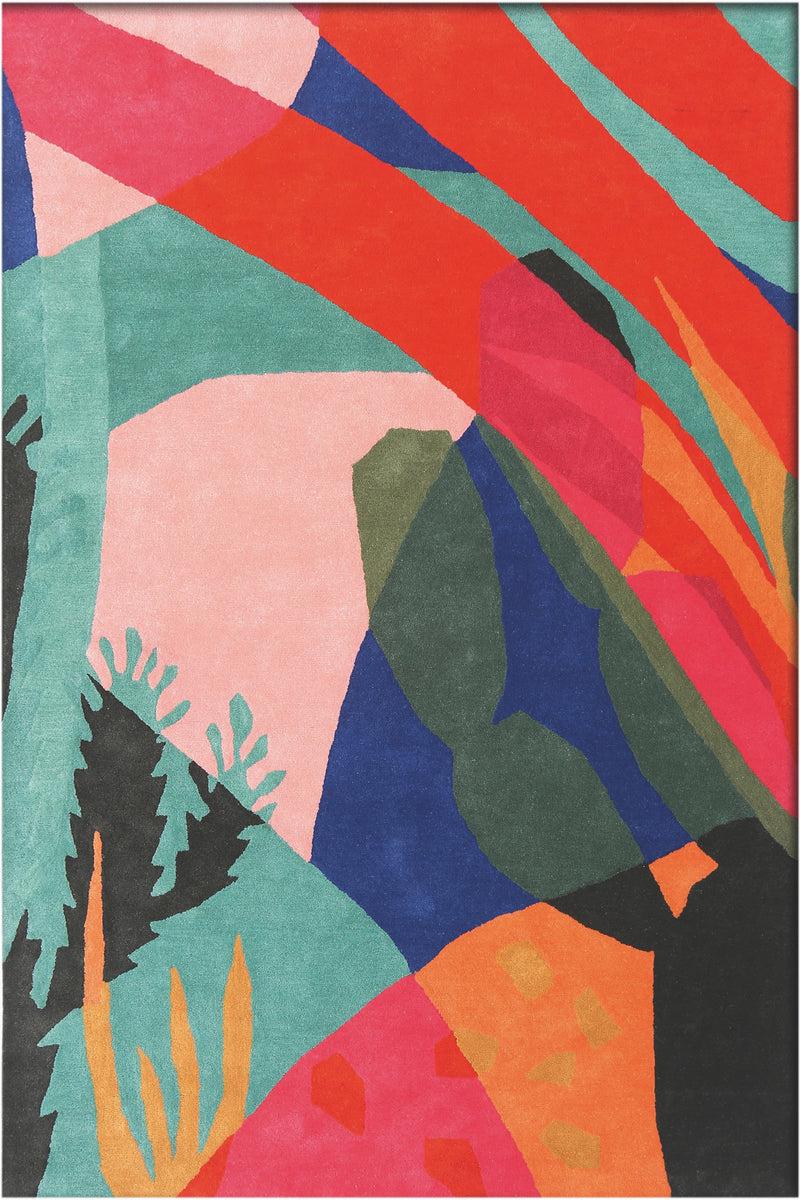 toulemonde bochart Oaxaca Multi Tapis multicolore en laine