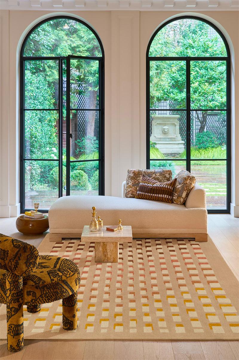 Toulemonde Bochart Ombra Terracotta Tapis Brun En Laine