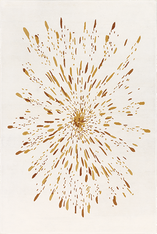 toulemonde bochart Paint Ocre Tapis beige ocre en laine viscose