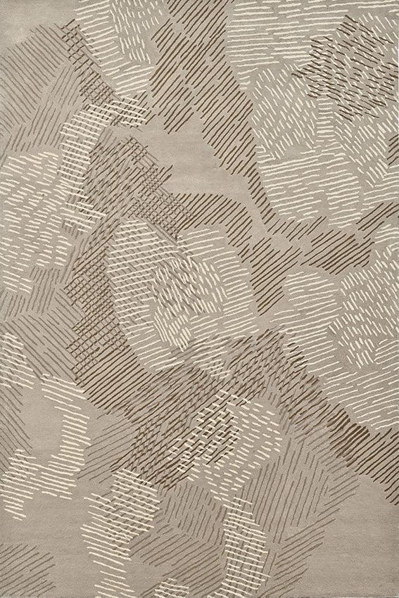 toulemonde bochart Paysage Naturel Tapis beige en laine