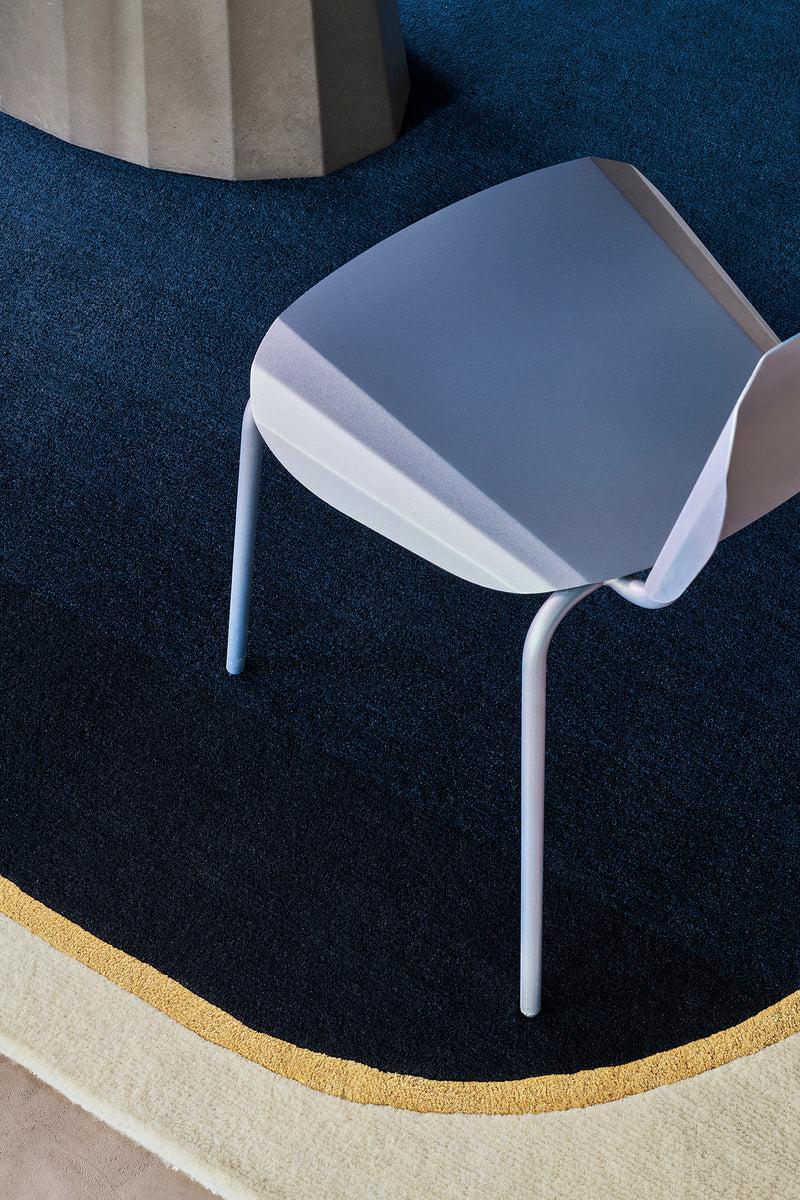 Toulemonde Bochart Persia Saphir Tapis Bleu En Laine Et Viscose