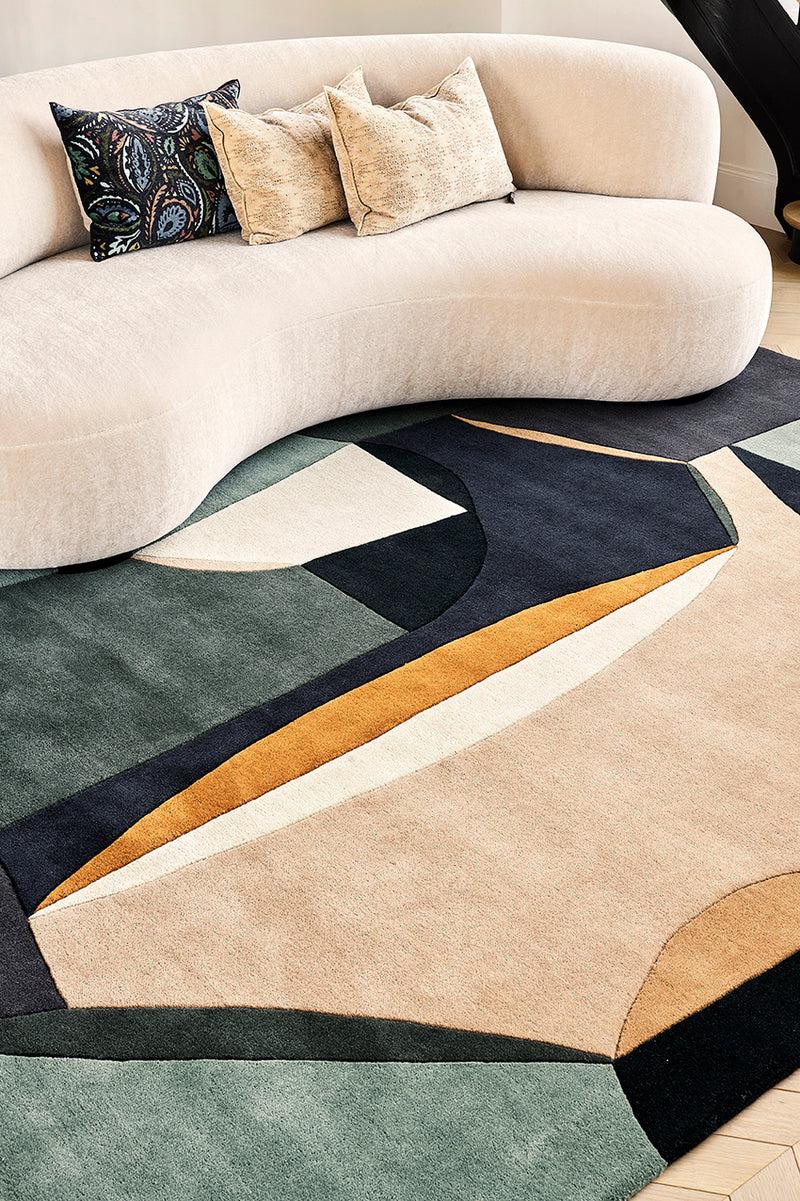 Toulemonde Bochart Polia Automne Tapis Multicolore En Laine