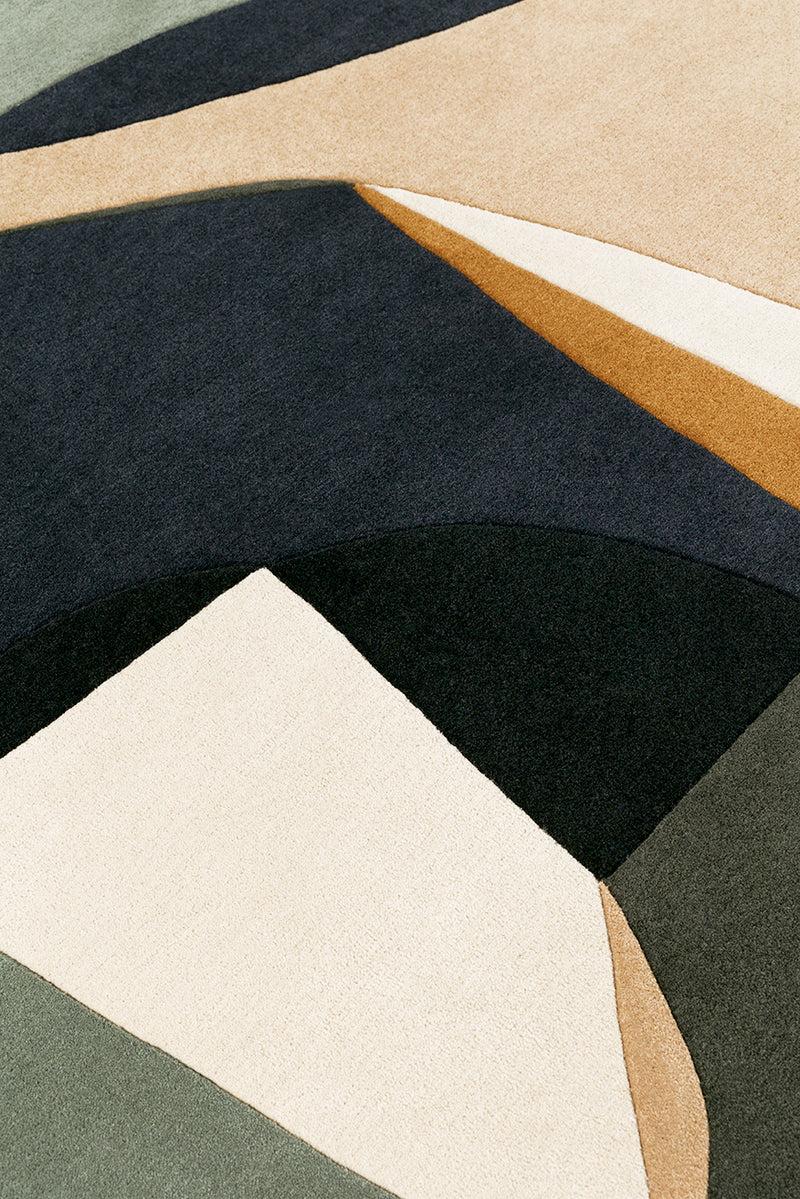 Toulemonde Bochart Polia Shape Automne Tapis Multicolore En Laine
