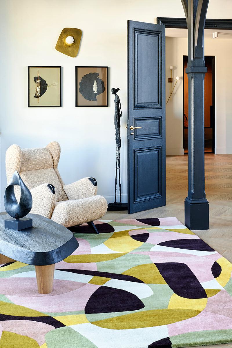 Toulemonde Bochart Portofino Printemps Tapis Multicolore En Laine