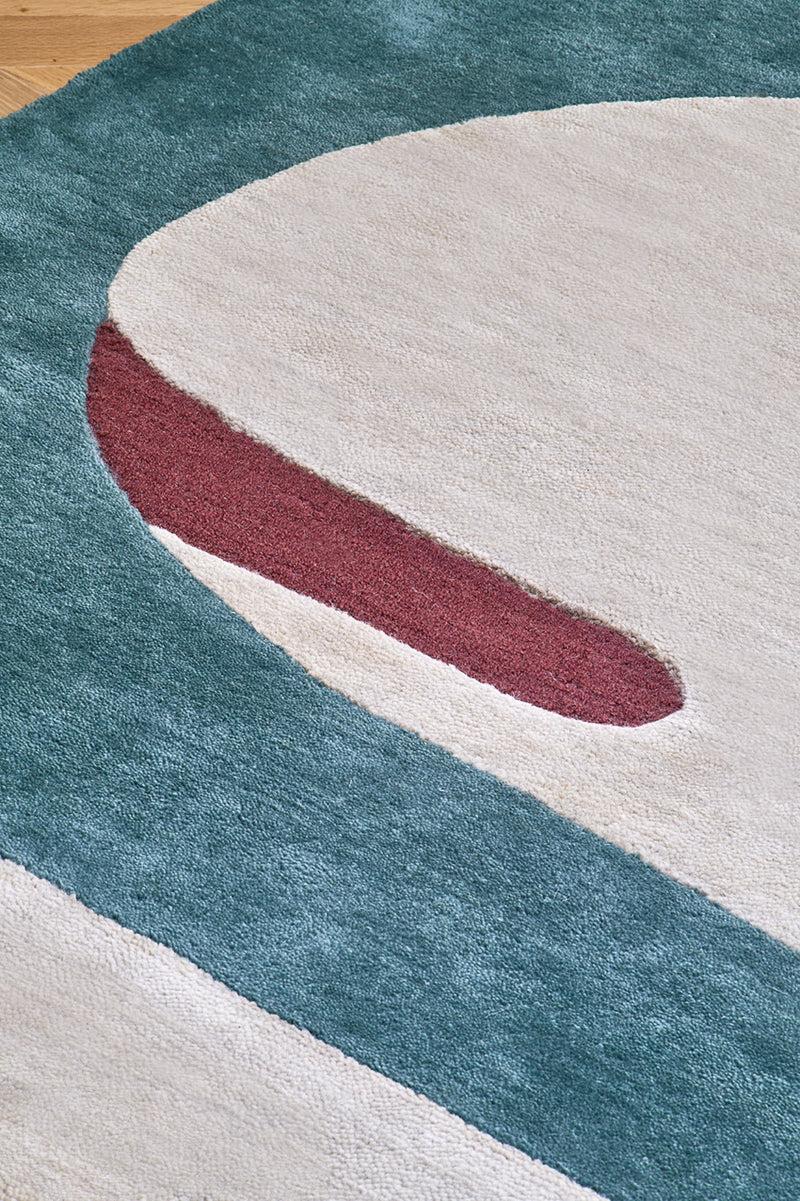 Toulemonde Bochart Pygmée Glacier Tapis Bleu En Laine