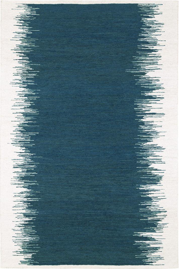 toulemonde bochart Saona Bleu Tapis bleu 100% golden jute