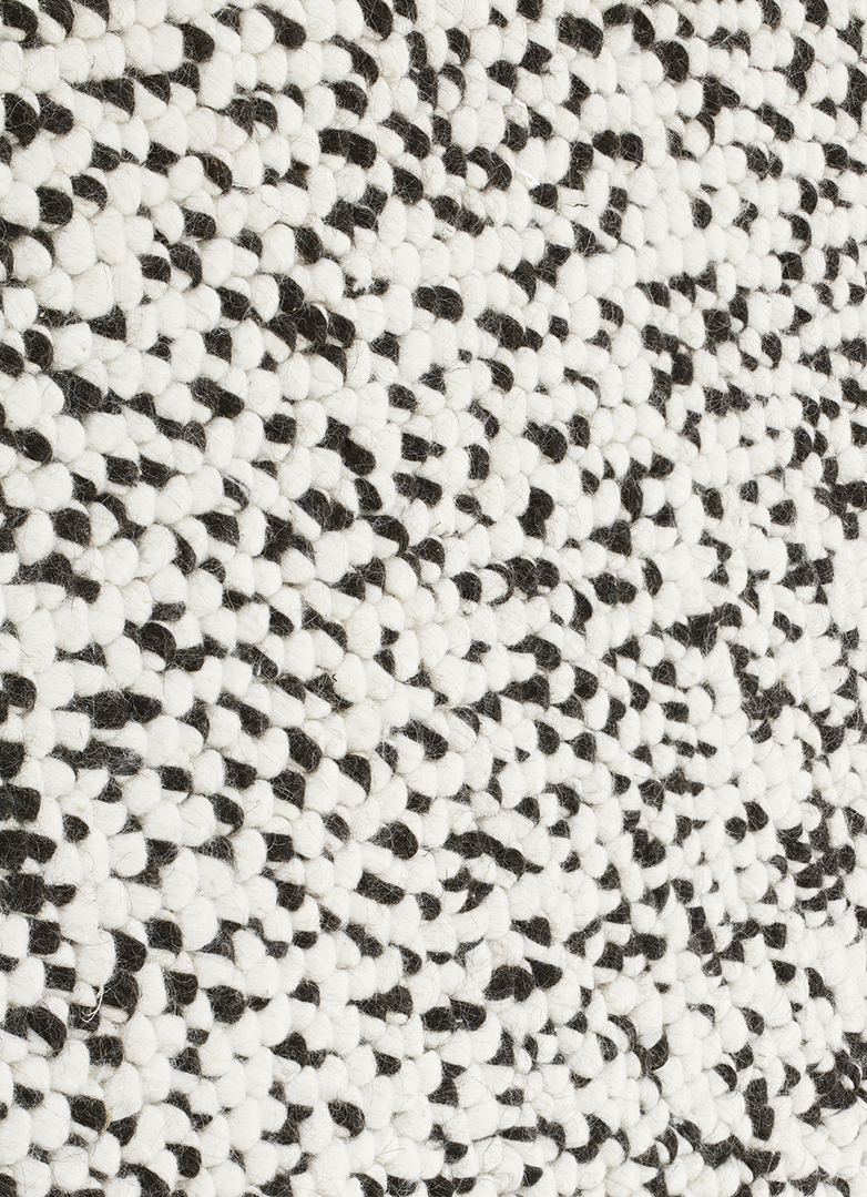 Toulemonde Bochart Serac Noir Blanc Tapis Noir En Laine Polyester