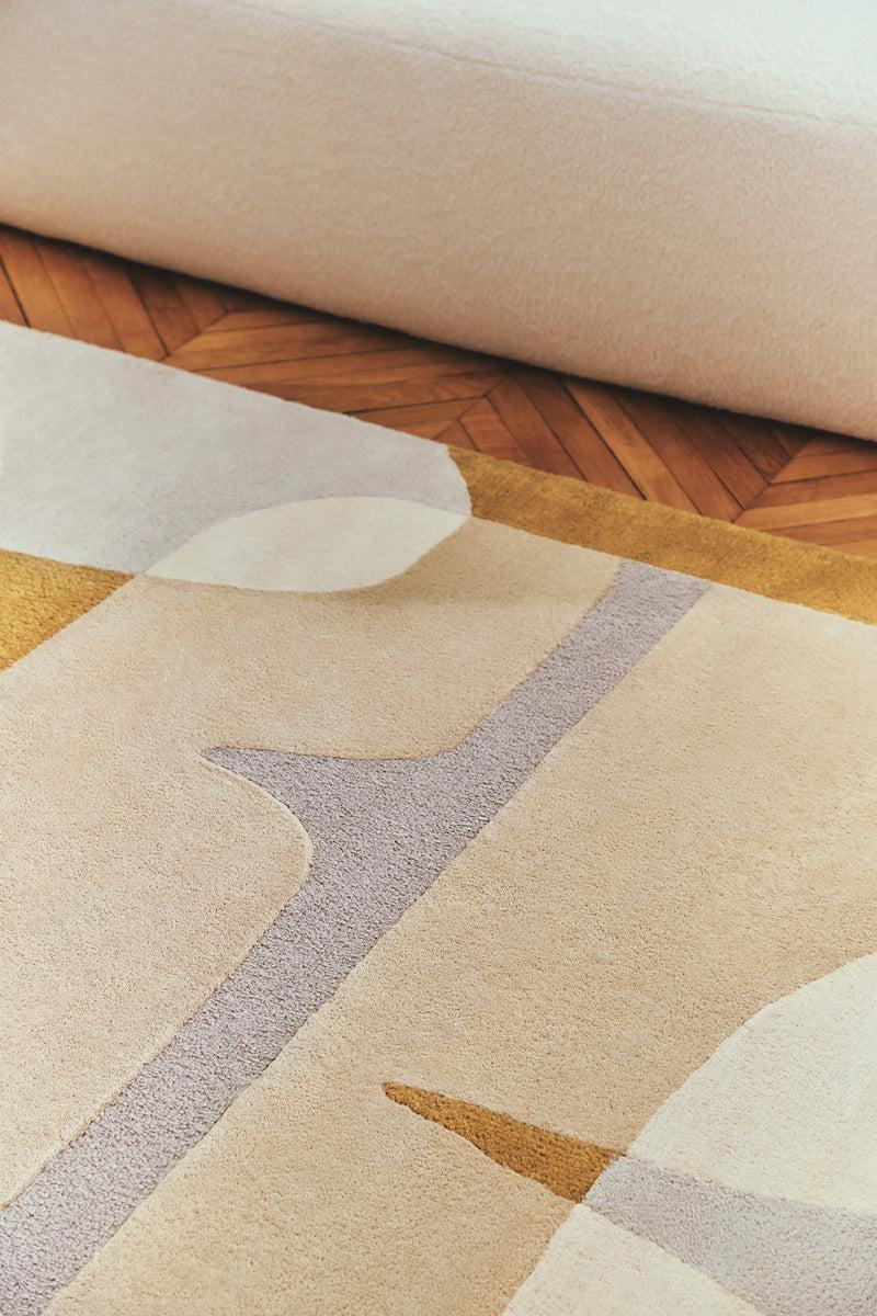Toulemonde Bochart Sirocco Ocre Tapis Ocre En Laine