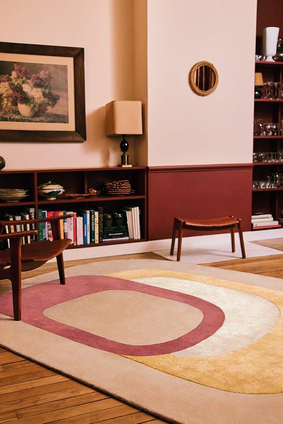 Toulemonde Bochart Spirit Beige Tapis Beige En Laine Et Soie Végétale