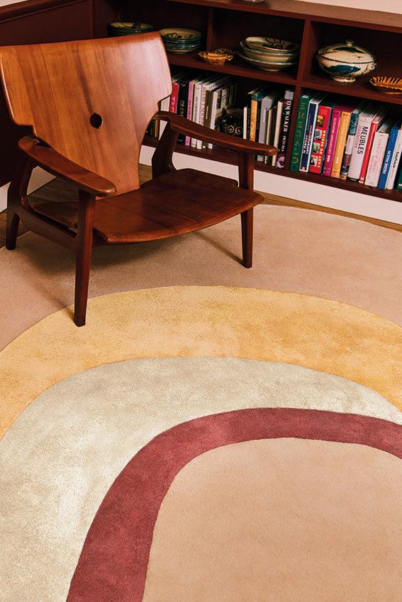 Toulemonde Bochart Spirit Beige Tapis Beige En Laine Et Soie Végétale