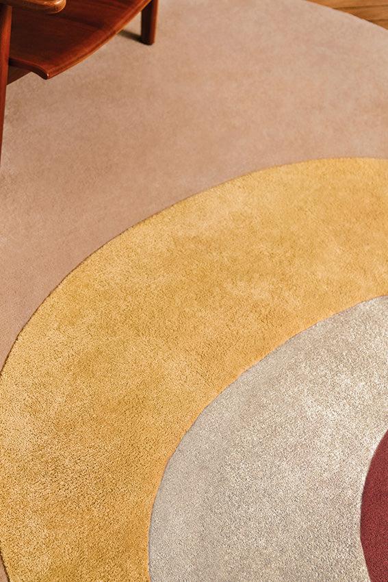 Toulemonde Bochart Spirit Beige Tapis Beige En Laine Et Soie Végétale