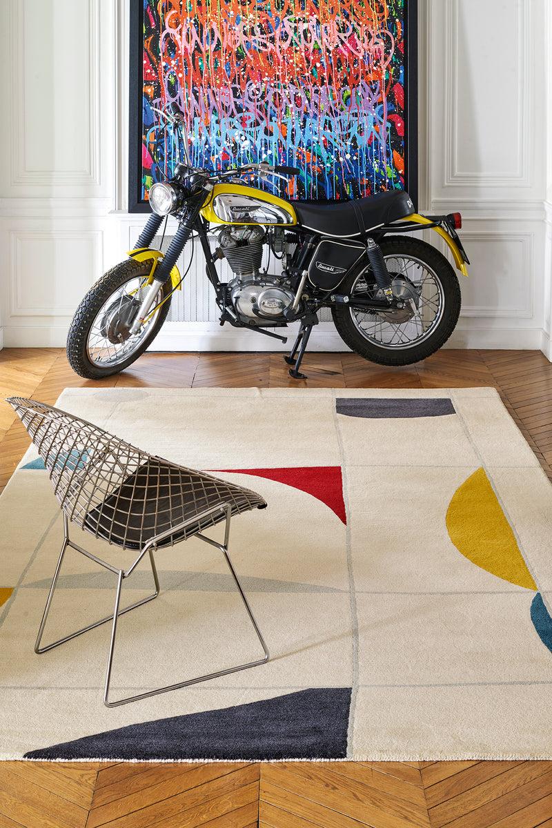 Toulemonde Bochart Stabile Multi Tapis Multicolore En Laine