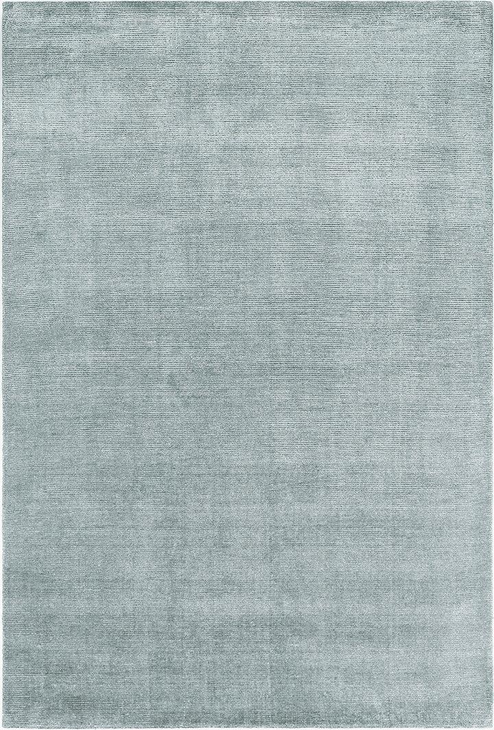 toulemonde bochart Stone Celadon Tapis bleu en laine et bambou