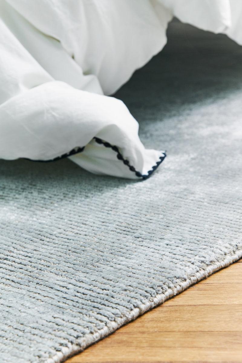 Toulemonde Bochart Stone Gris Tapis Gris En Laine Et Bambou