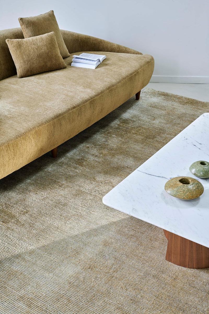 Toulemonde Bochart Stone Mastic Tapis Beige En Laine Et Bambou