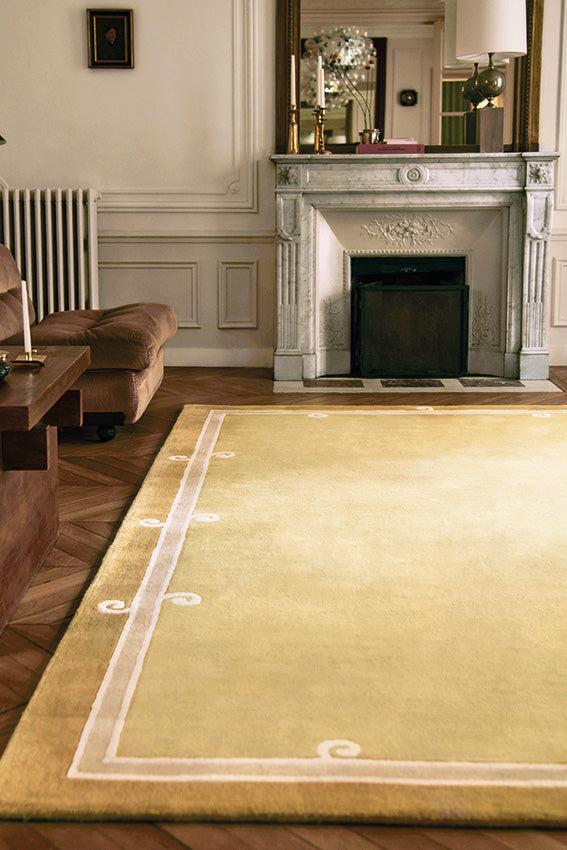 Toulemonde Bochart Syracuse Jaune Tapis Beige En Laine