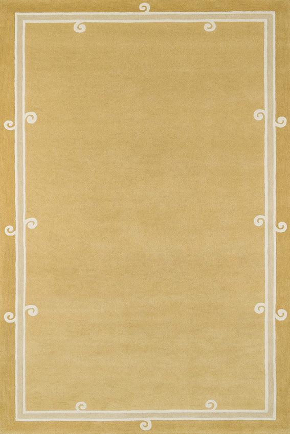 toulemonde bochart Syracuse Jaune Tapis beige en laine