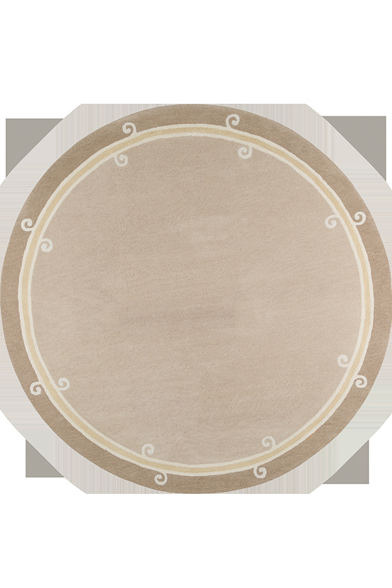 toulemonde bochart Syracuse Rond Naturel Tapis beige en laine