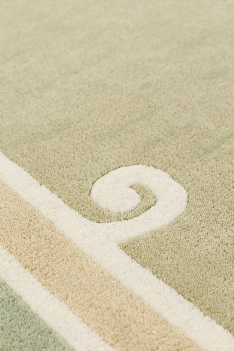 Toulemonde Bochart Syracuse Sauge Tapis Vert En Laine