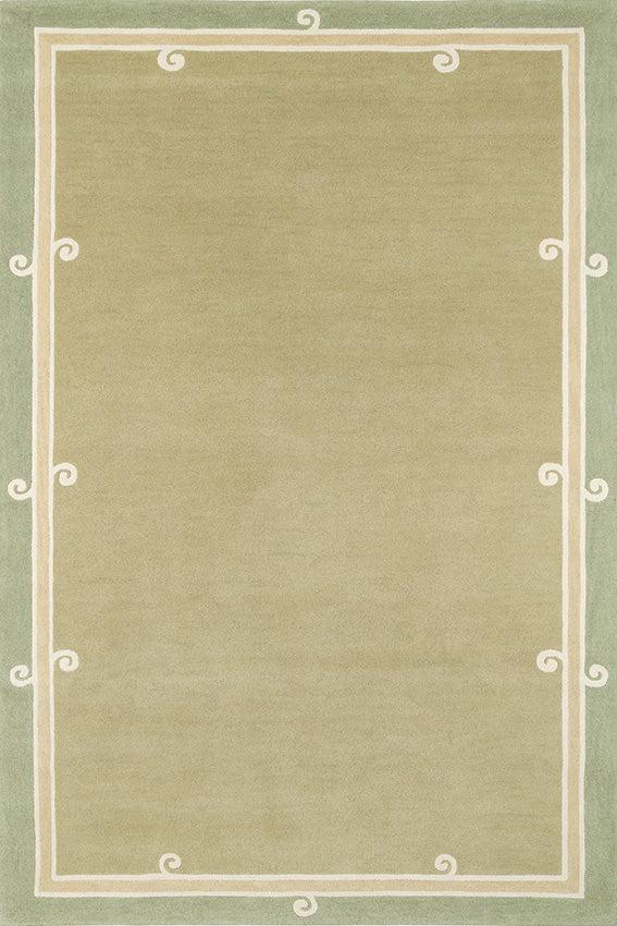 toulemonde bochart Syracuse Sauge Tapis vert en laine