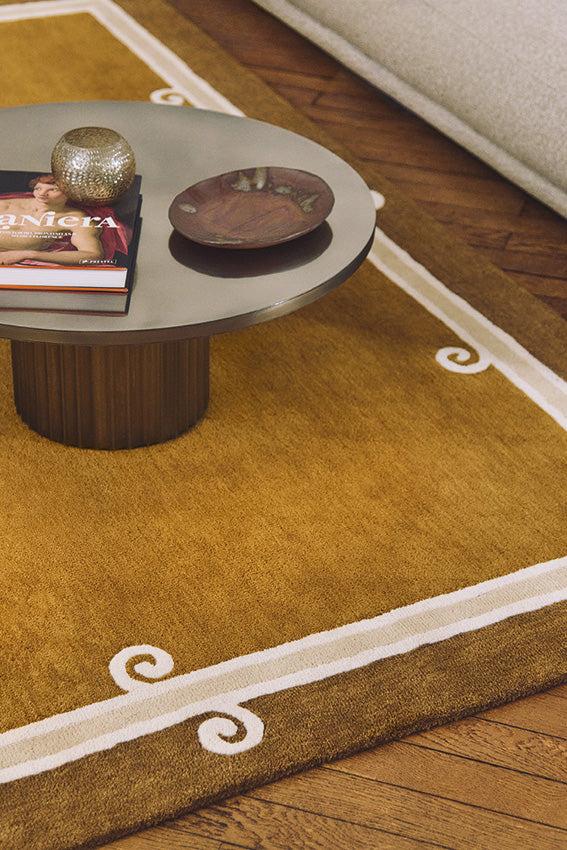 Toulemonde Bochart Syracuse Tabac Tapis Brun En Laine