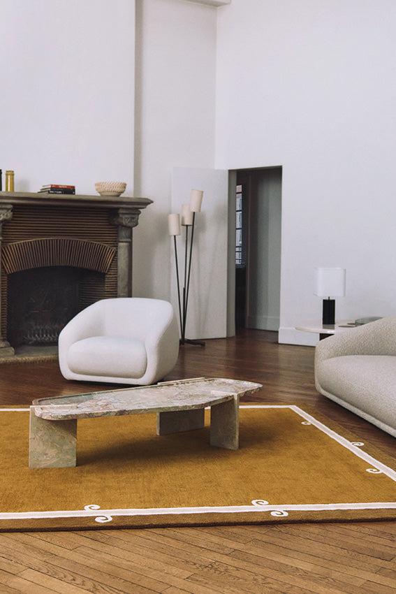 Toulemonde Bochart Syracuse Tabac Tapis Brun En Laine