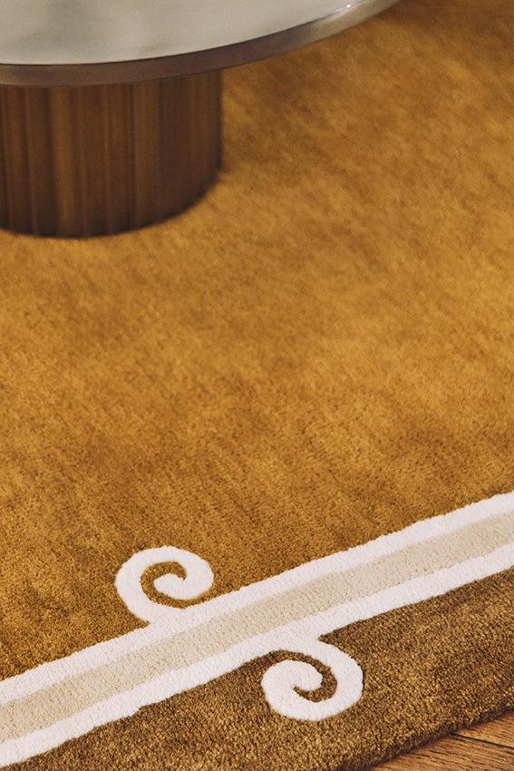Toulemonde Bochart Syracuse Tabac Tapis Brun En Laine