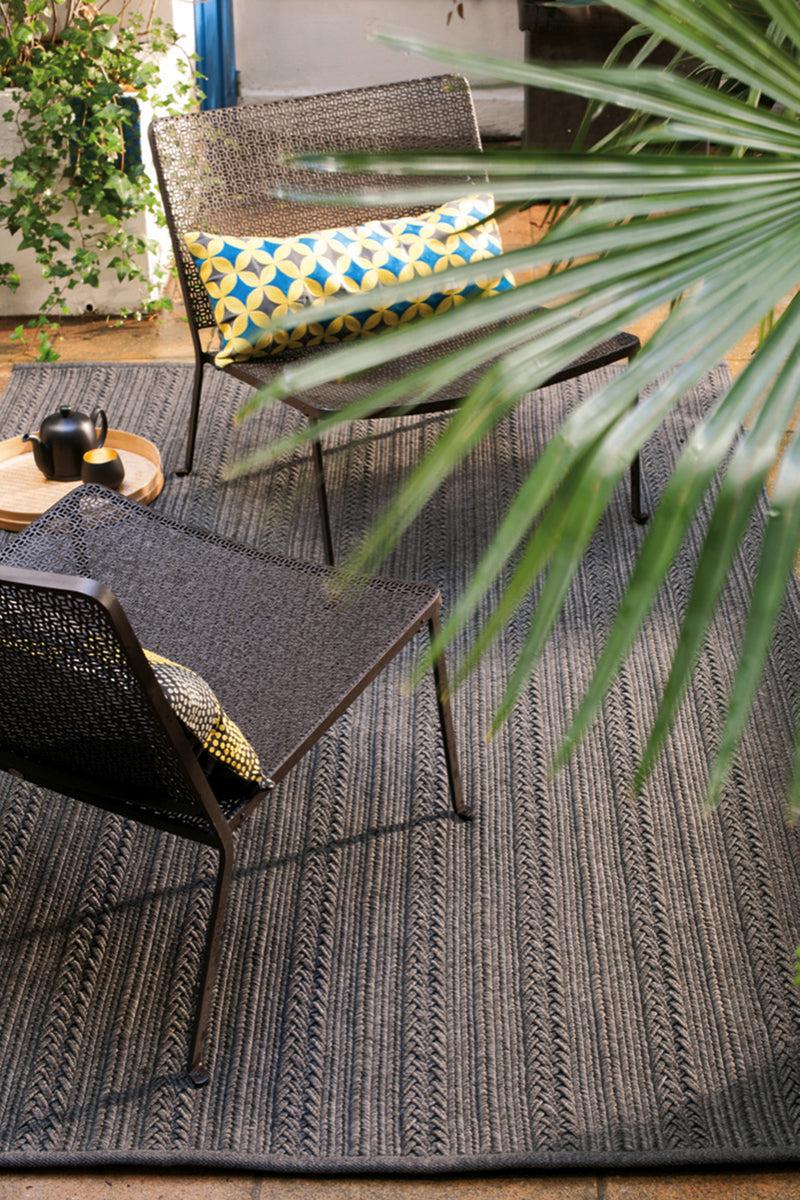 Toulemonde Bochart Torsade Gris Tapis Gris En Polypropylène