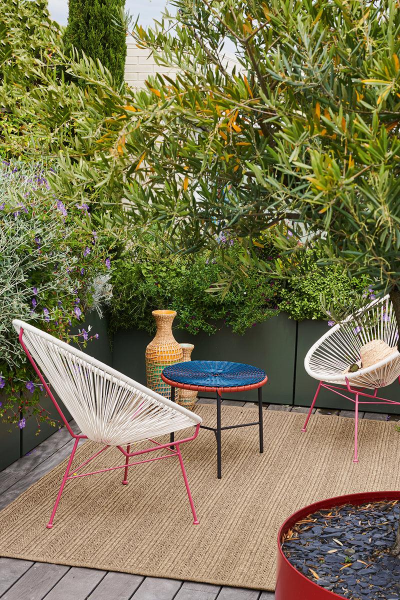 Toulemonde Bochart Torsade Peche Tapis Rose En Polypropylène