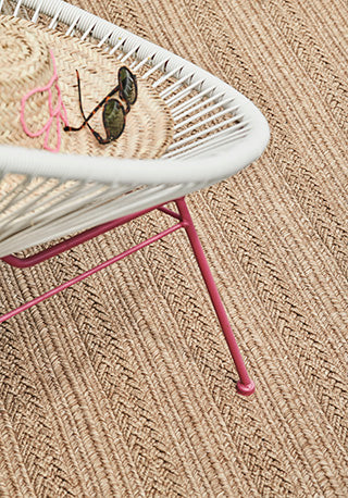 Toulemonde Bochart Torsade Peche Tapis Rose En Polypropylène