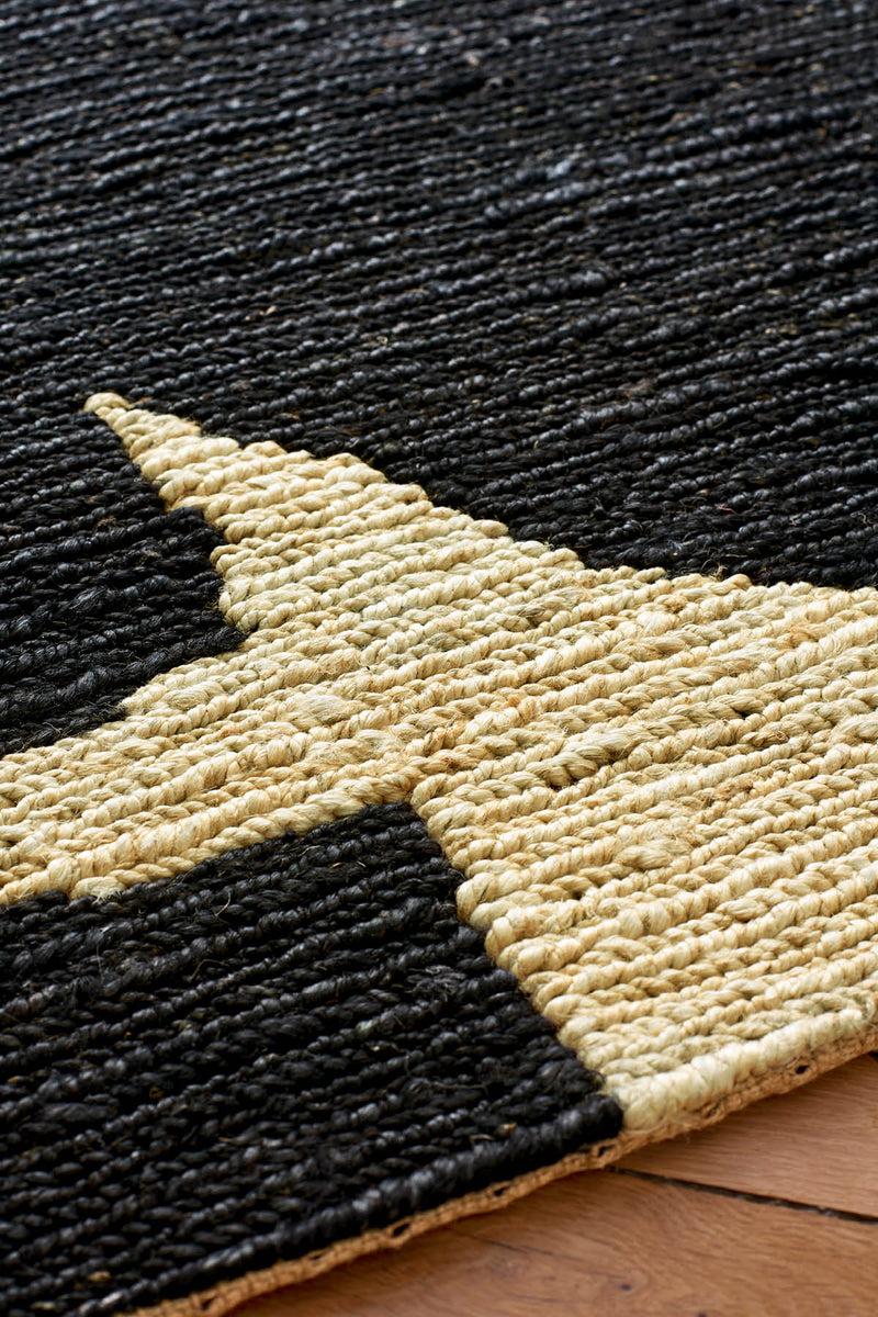 Toulemonde Bochart Arcades Noir Tapis Noir En Jute