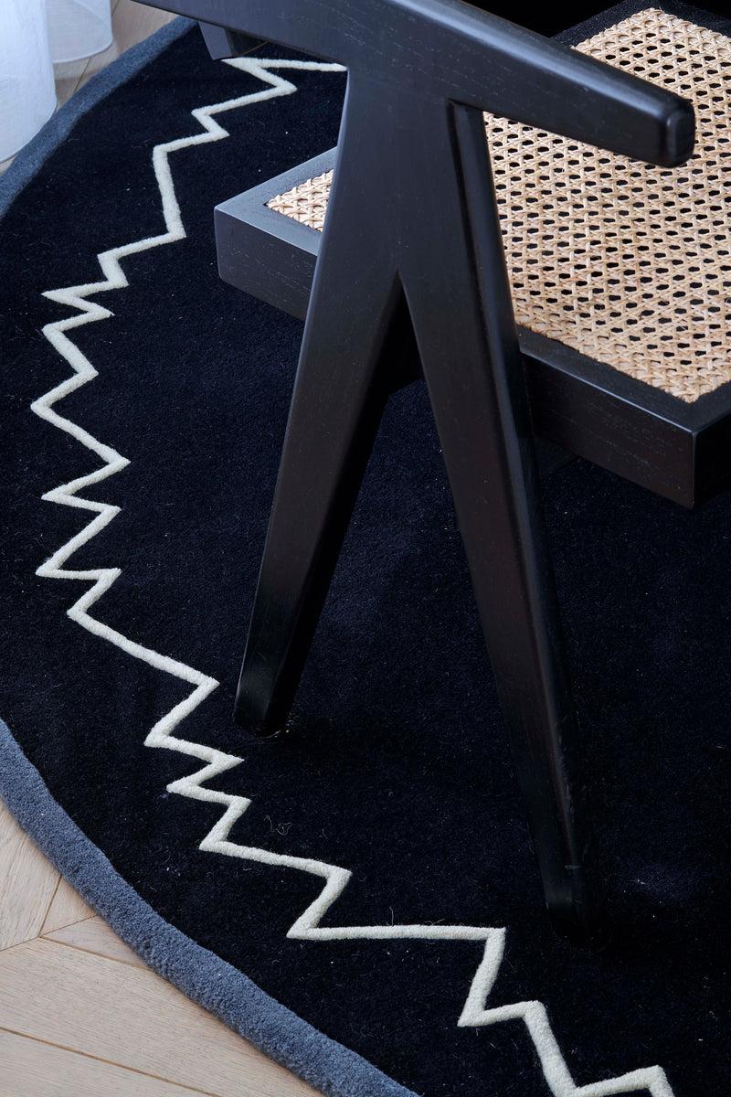 Toulemonde Bochart Baikal Noir Tapis Noir En Laine