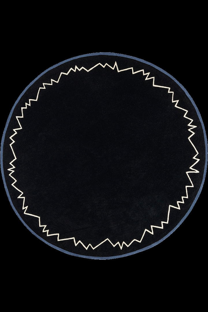 toulemonde bochart Baikal Noir Tapis noir en laine