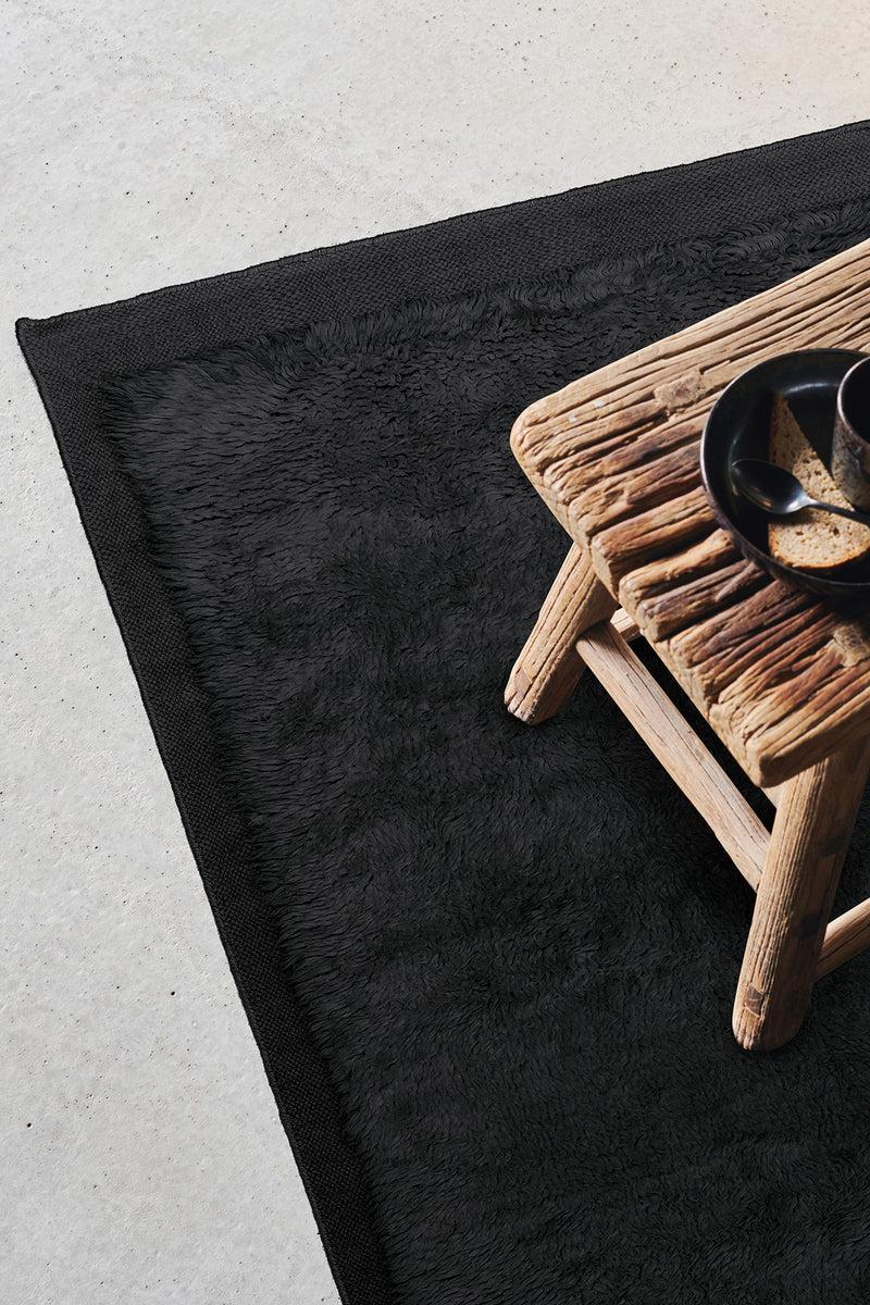 Toulemonde Bochart Fez Noir Tapis Noir 100% Laine