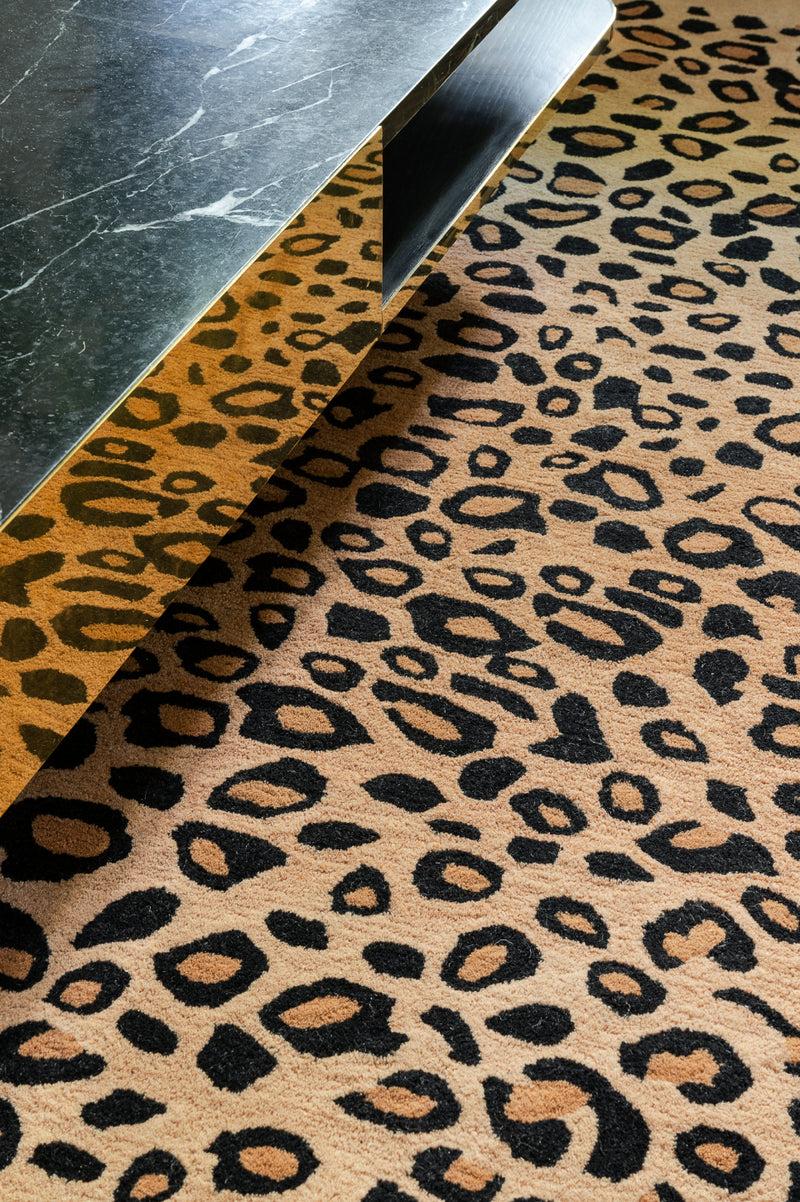 Toulemonde Bochart Leo Beige Tapis Brun En Laine
