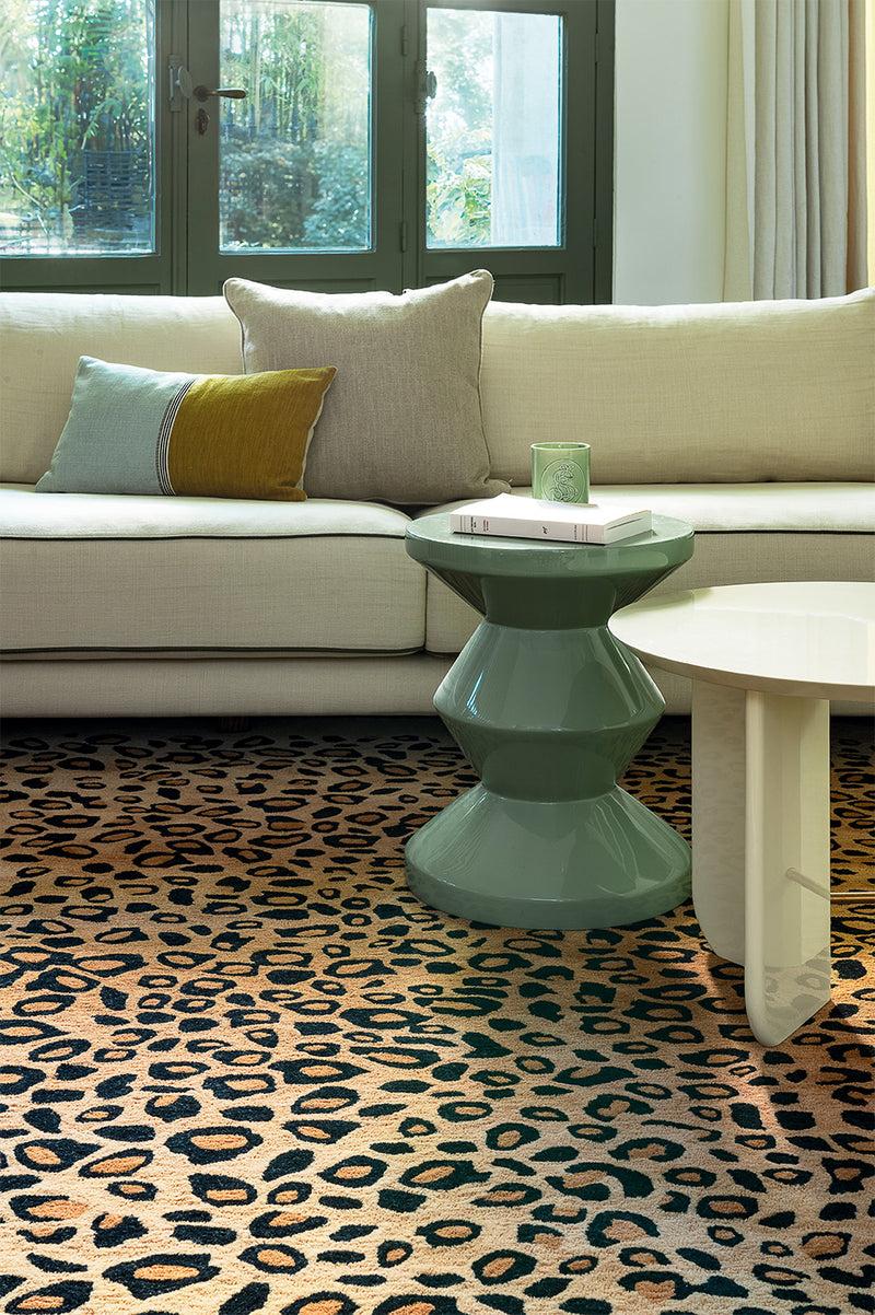 Toulemonde Bochart Leo Beige Tapis Brun En Laine