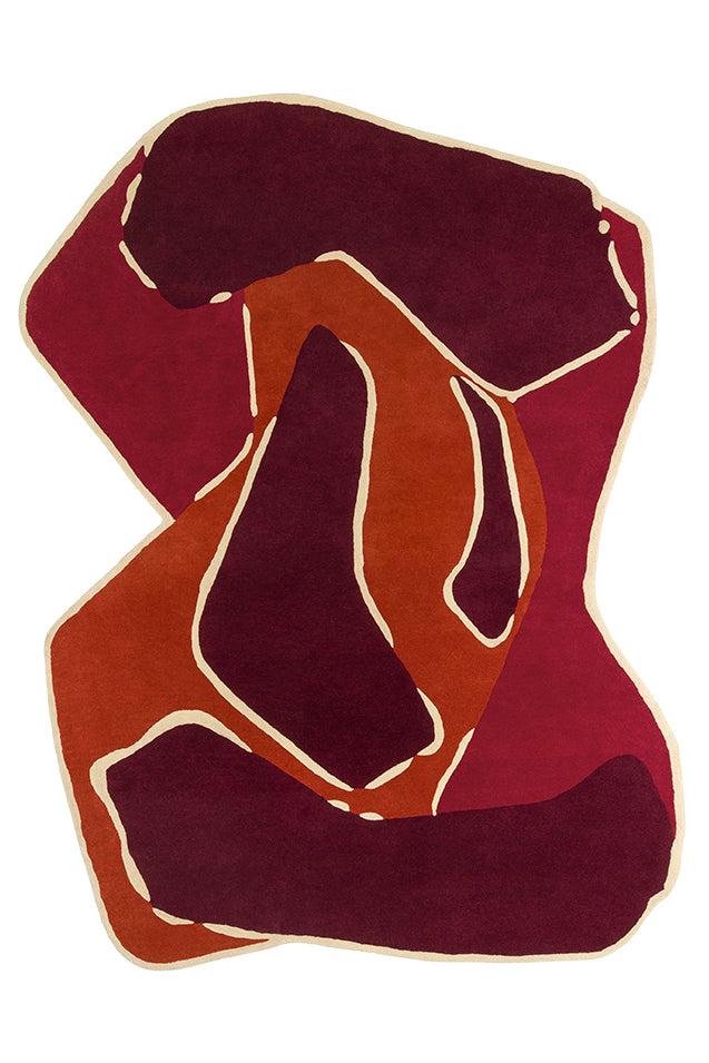 toulemonde bochart Muse Rouge Tapis rouge en laine
