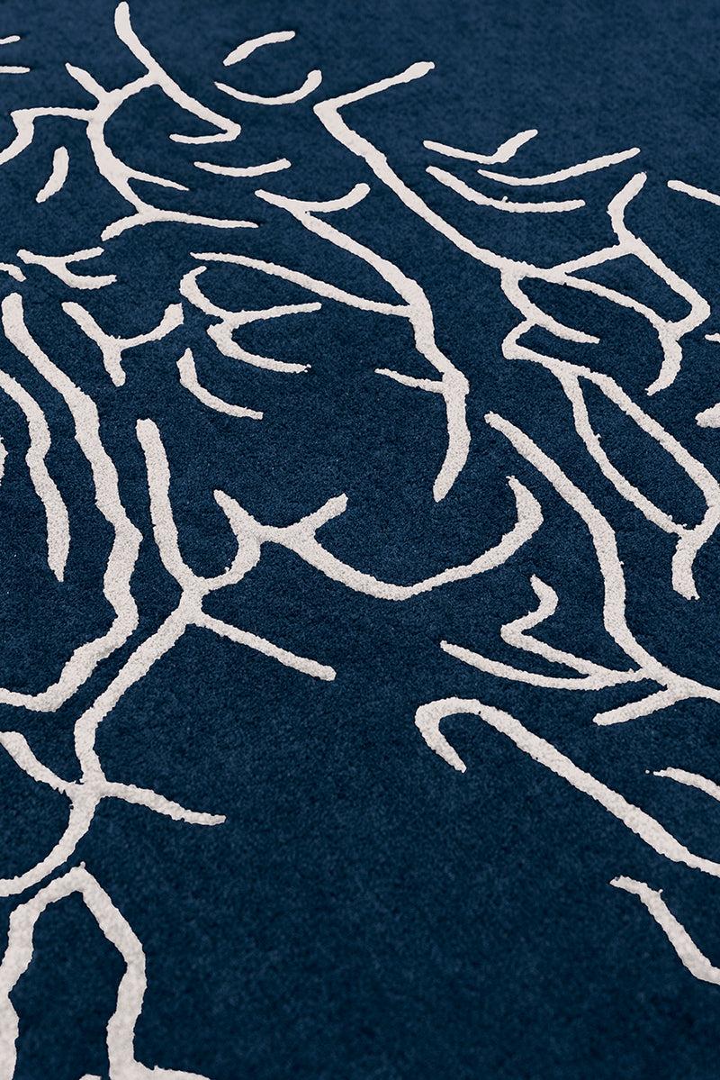 Toulemonde Bochart Nature Bleu Tapis Bleu En Laine