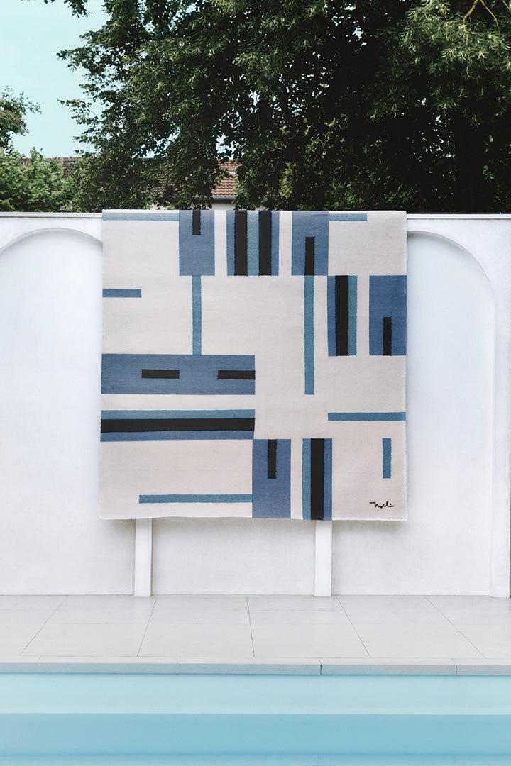 Toulemonde Bochart Tandeta Bleu Tapis Bleu En PET
