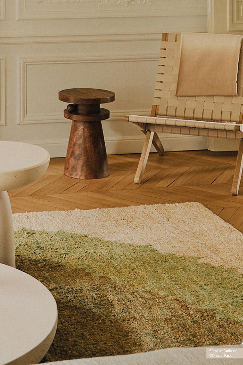 Toulemonde Bochart Théo Anis Tapis Vert En Jute