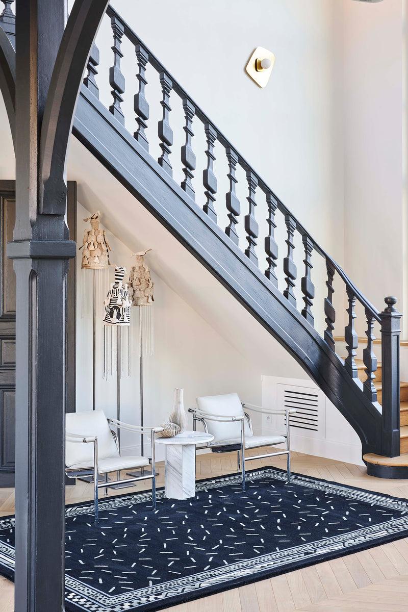 Toulemonde Bochart Trasimene Noir Tapis Noir En Laine