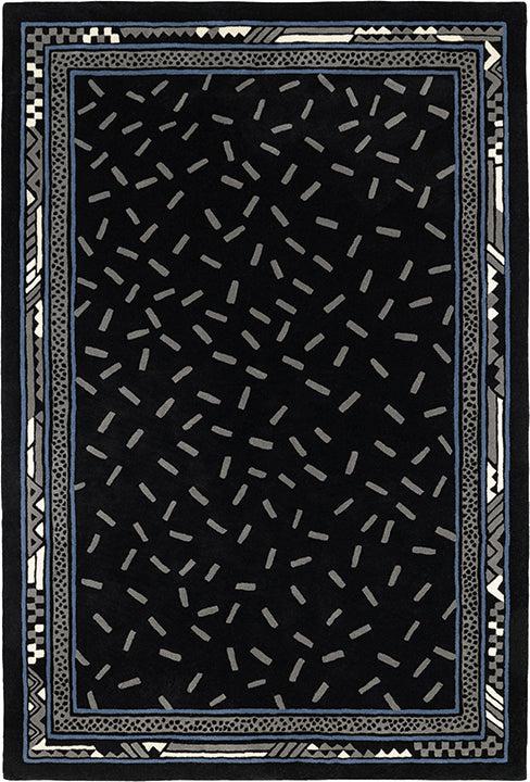 toulemonde bochart Trasimene Noir Tapis noir en laine