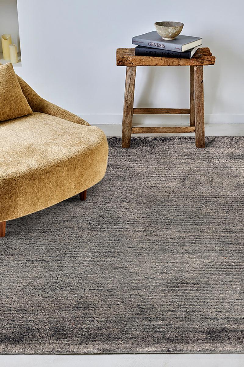 Toulemonde Bochart Velvet Taupe Tapis Taupe En Fibre De Bambou