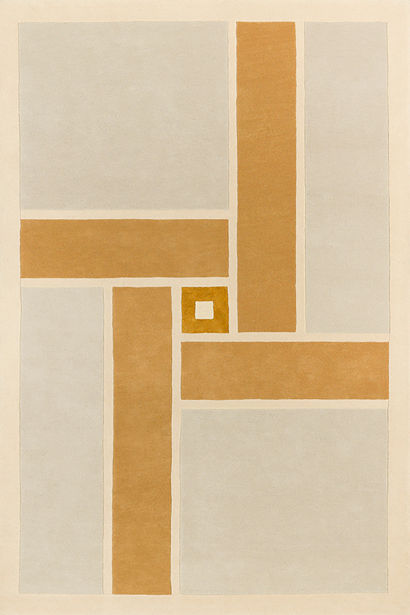 toulemonde bochart Vintage Beige Tapis beige en laine et viscose