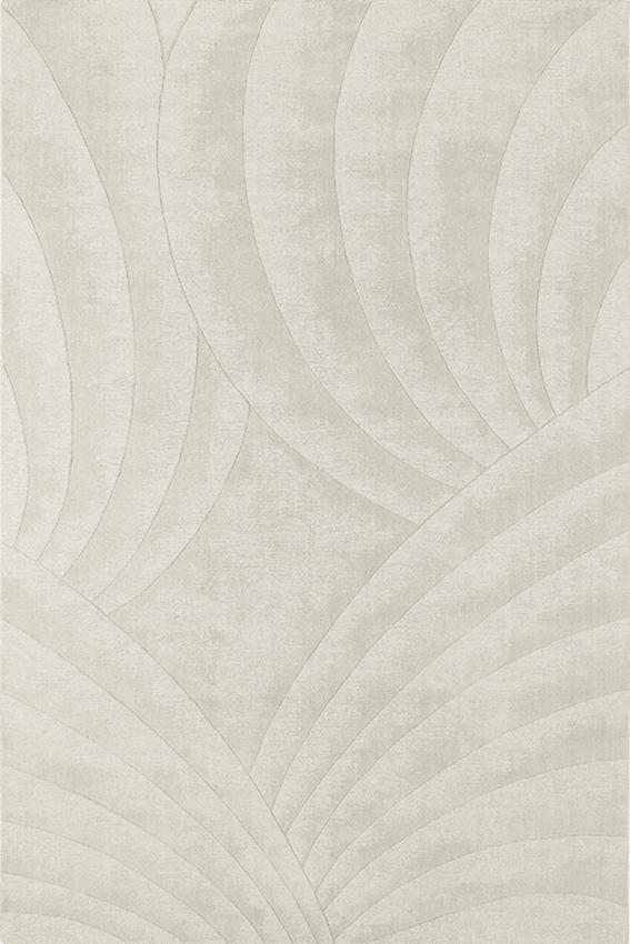 toulemonde bochart Volute Ecru Tapis blanc en laine